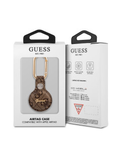 GUESS FUNDA  AIRTAG SCRIPT MARRON 2