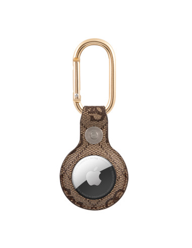 GUESS FUNDA  AIRTAG SCRIPT MARRON
