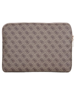GUESS FUNDA 4G ZIPPER PORTATIL 13"- 14" MARRON 2