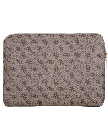 GUESS FUNDA 4G ZIPPER PORTATIL 13"- 14" MARRON