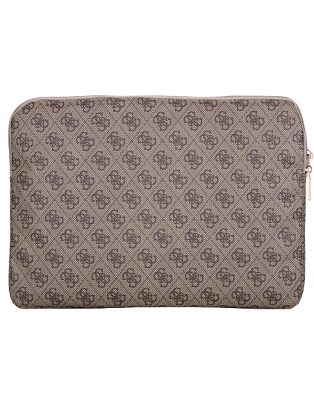 GUESS FUNDA 4G ZIPPER PORTATIL 13"- 14" MARRON