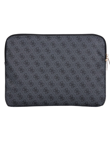 GUESS FUNDA 4G ZIPPER PORTATIL 13"- 14" NEGRO