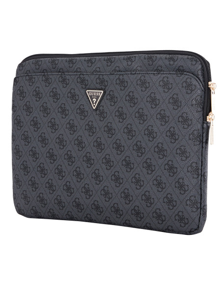 GUESS FUNDA 4G ZIPPER PORTATIL 13"- 14" NEGRO