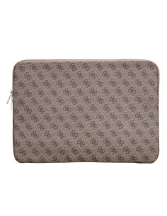 GUESS FUNDA 4G ZIPPER PORTATIL 15"- 16" MARRON 2