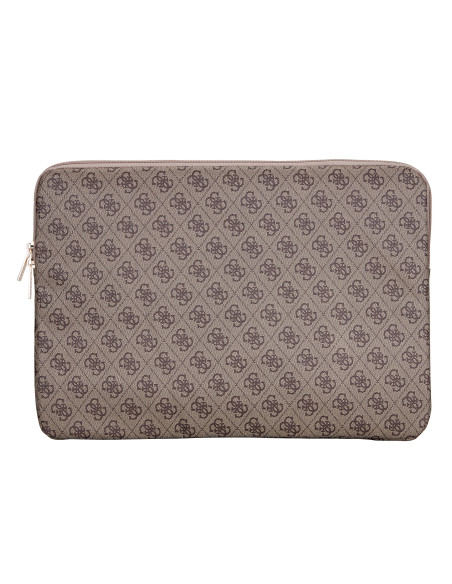 GUESS FUNDA 4G ZIPPER PORTATIL 15"- 16" MARRON