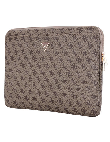 GUESS FUNDA 4G ZIPPER PORTATIL 15"- 16" MARRON
