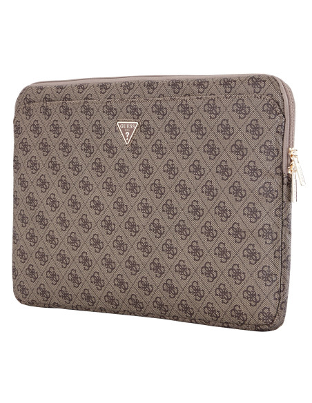 GUESS FUNDA 4G ZIPPER PORTATIL 15"- 16" MARRON