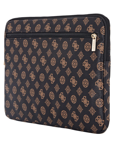GUESS FUNDA PEONY POCKET PORTATIL 13"- 14" NEGRO