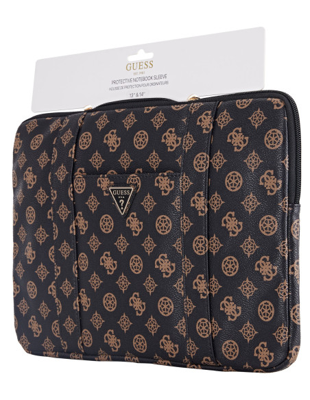 GUESS FUNDA PEONY POCKET PORTATIL 13"- 14" NEGRO