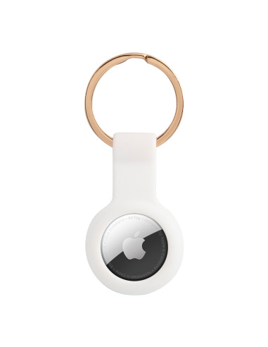GUESS FUNDA SILICONA AIRTAG CLASSIC BLANCO