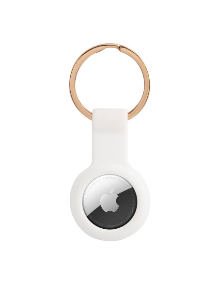 GUESS FUNDA SILICONA AIRTAG CLASSIC BLANCO
