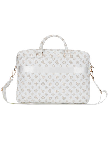 GUESS MALETIN PEONY ZIPPER PORTATILES 13"- 16" BLANCO