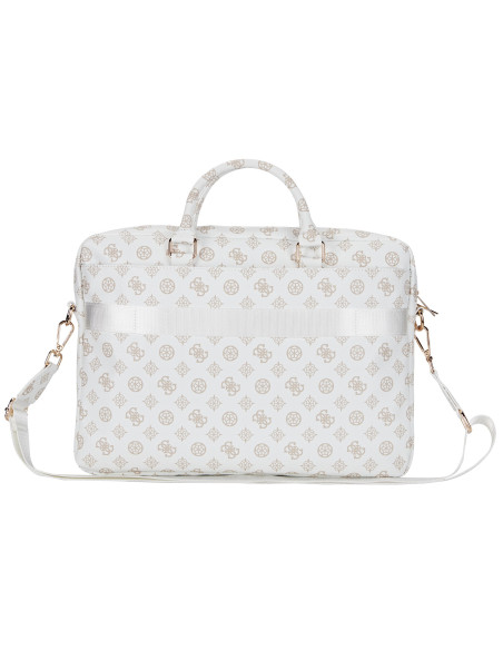 GUESS MALETIN PEONY ZIPPER PORTATILES 13"- 16" BLANCO