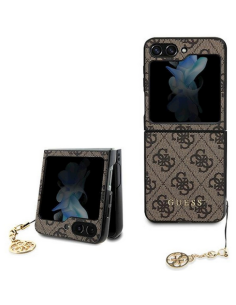 GUESS carcasa 4G CHARMS SAMSUNG FLIP 5 MARRON 2