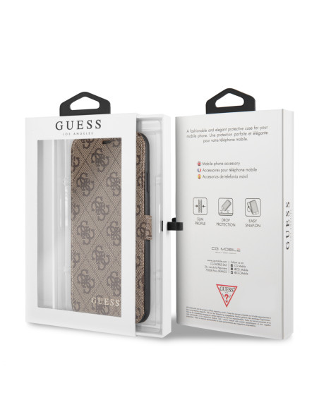 GUESS funda 4G iphone 12 MINI MARRON