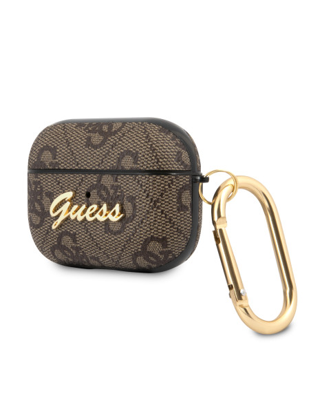 GUESS FUNDA SCRIPT AIRPODS 3 MARRON