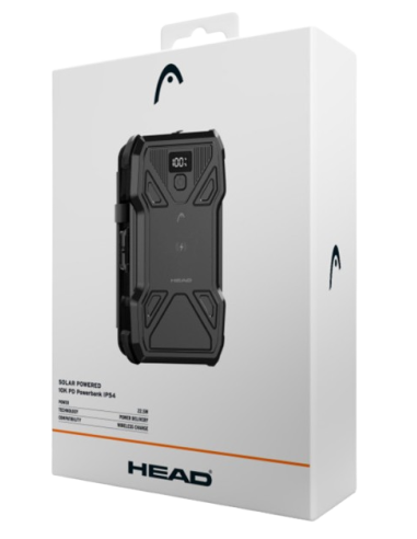 HEAD BATERIA AUXILIAR SOLAR 10000 mAh/ PD/ 22.5W/ CARGA INALAMBRICA