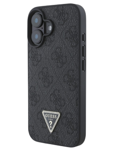 GUESS CARCASA TRIANGLE STRASS IPHONE 16 NEGRO