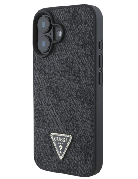 GUESS CARCASA TRIANGLE STRASS IPHONE 16 NEGRO