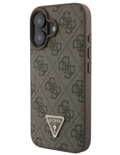 GUESS CARCASA TRIANGLE STRASS IPHONE 16 PLUS MARRON