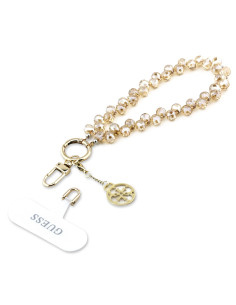 GUESS CORDON DE MANO CHARM CRYSTAL DORADO