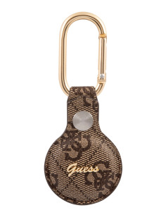 GUESS FUNDA  AIRTAG SCRIPT MARRON