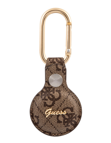 GUESS FUNDA  AIRTAG SCRIPT MARRON