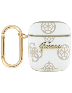 GUESS FUNDA 4G HOOK AIRPODS 1/2 BLANCO