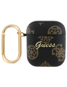 GUESS FUNDA 4G HOOK AIRPODS 1/2 NEGRO