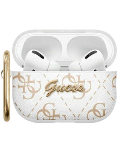 GUESS FUNDA 4G HOOK AIRPODS PRO2 BLANCO