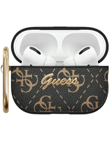 GUESS FUNDA 4G HOOK AIRPODS PRO2 NEGRO