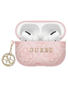 GUESS FUNDA 4G STRASS CHARM AIRPODS 4 ROSA