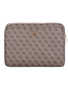 GUESS FUNDA 4G ZIPPER PORTATIL 13"- 14" MARRON