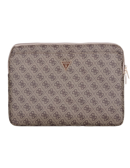 GUESS FUNDA 4G ZIPPER PORTATIL 13"- 14" MARRON