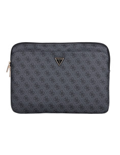 GUESS FUNDA 4G ZIPPER PORTATIL 13"- 14" NEGRO