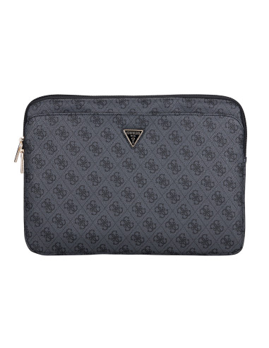 GUESS FUNDA 4G ZIPPER PORTATIL 13"- 14" NEGRO