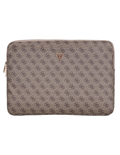 GUESS FUNDA 4G ZIPPER PORTATIL 15"- 16" MARRON