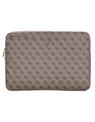 GUESS FUNDA 4G ZIPPER PORTATIL 15"- 16" MARRON