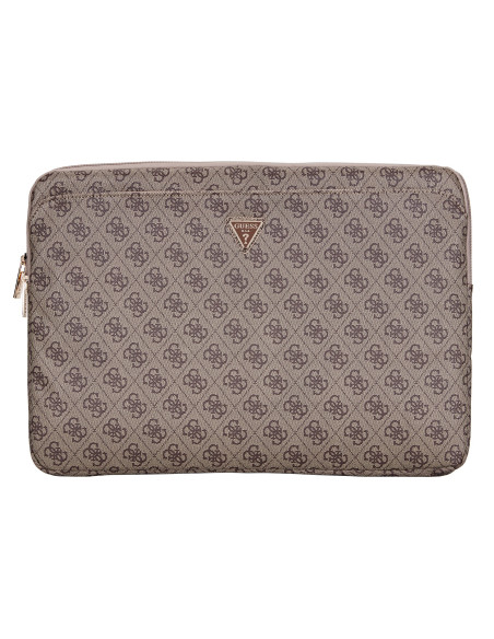 GUESS FUNDA 4G ZIPPER PORTATIL 15"- 16" MARRON