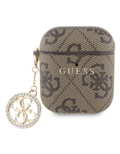 GUESS FUNDA STRASS CHARM AIRPODS 1/2 MARRON