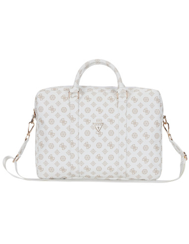 GUESS MALETIN PEONY ZIPPER PORTATILES 13"- 16" BLANCO