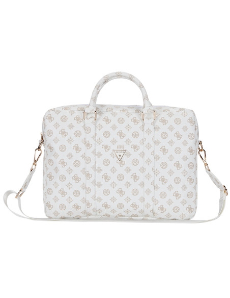 GUESS MALETIN PEONY ZIPPER PORTATILES 13"- 16" BLANCO