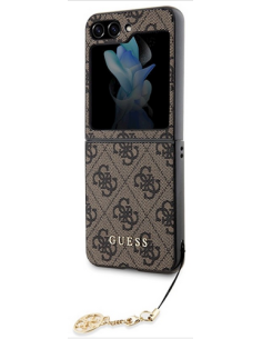 GUESS carcasa 4G CHARMS SAMSUNG FLIP 5 MARRON
