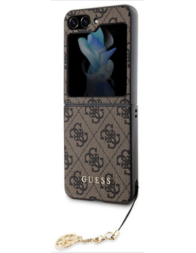 GUESS carcasa 4G CHARMS SAMSUNG FLIP 5 MARRON
