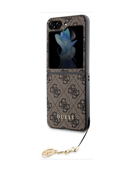 GUESS carcasa 4G CHARMS SAMSUNG FLIP 5 MARRON