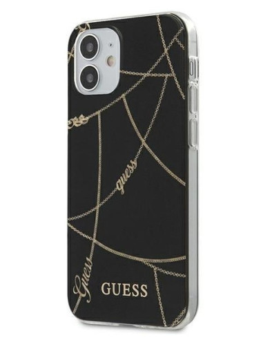 GUESS carcasa CHAIN iphone 12 MINI NEGRO