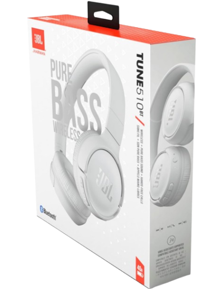 JBL AURICULAR BLUETOOTH TUNE 510BT BLANCO
