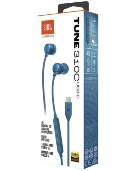 JBL AURICULAR TUNE 310C AZUL