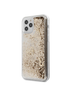 GUESS carcasa GLITTER iphone 12 MINI ORO