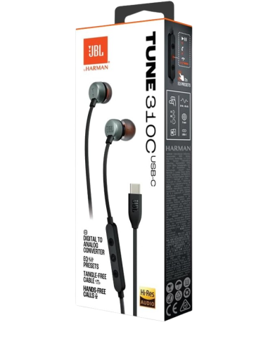 JBL AURICULAR TUNE 310C NEGRO